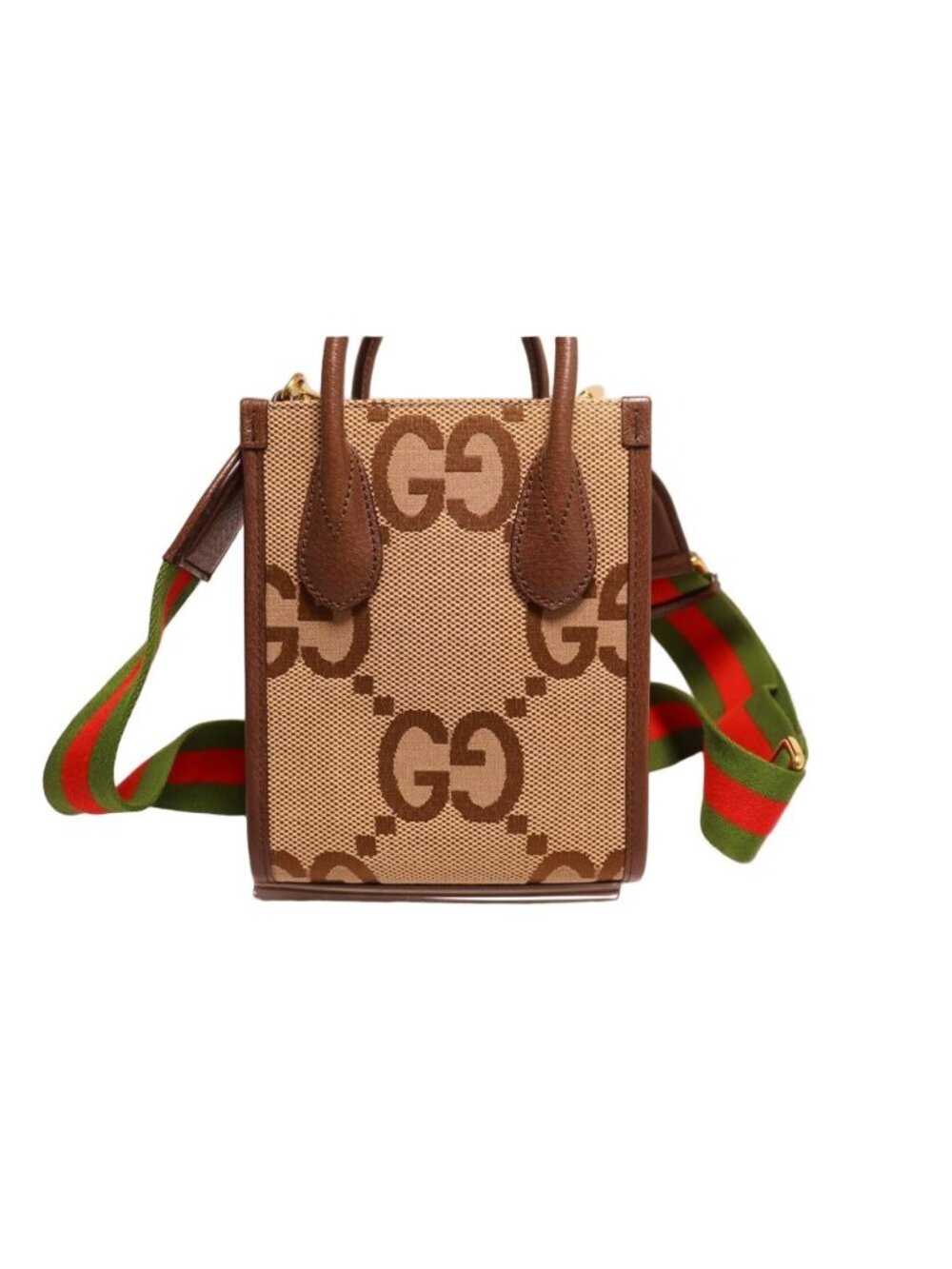 Gucci Jumbo GG Canvas 2-Way Mini Handle Handbag